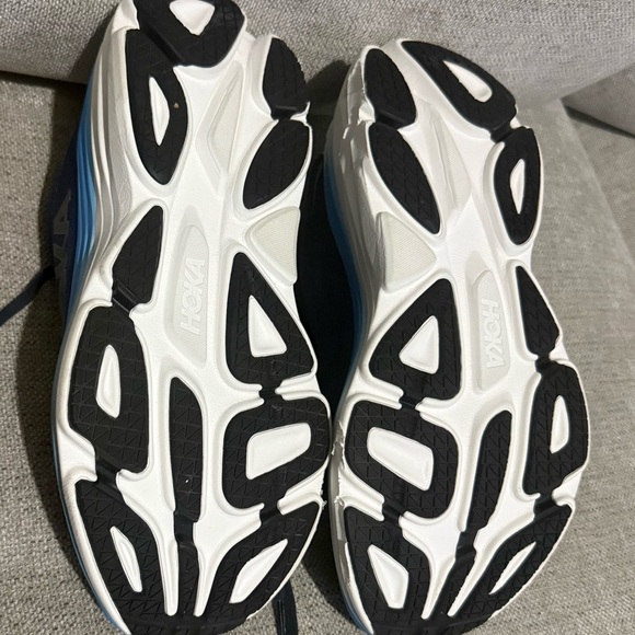 Hoka Bondi 8 Navy and Sky Blue Athletic Sneakers main image 6